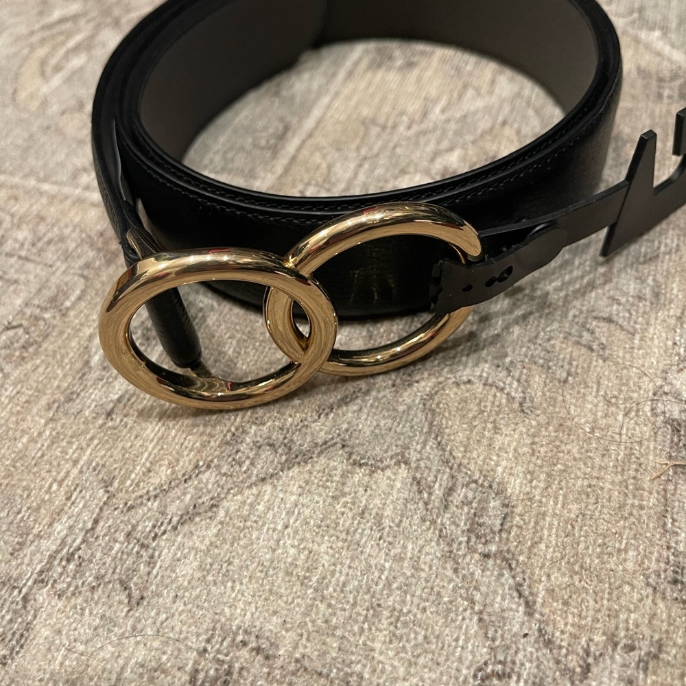Express Black and Gold Women's Belt